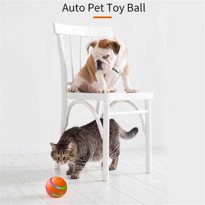 Smart Interactive Pet Ball Remote Control Flashing Rolling Jumping Rotating Waterproof Dog Chew Toy Ball for Aggressive Chewers